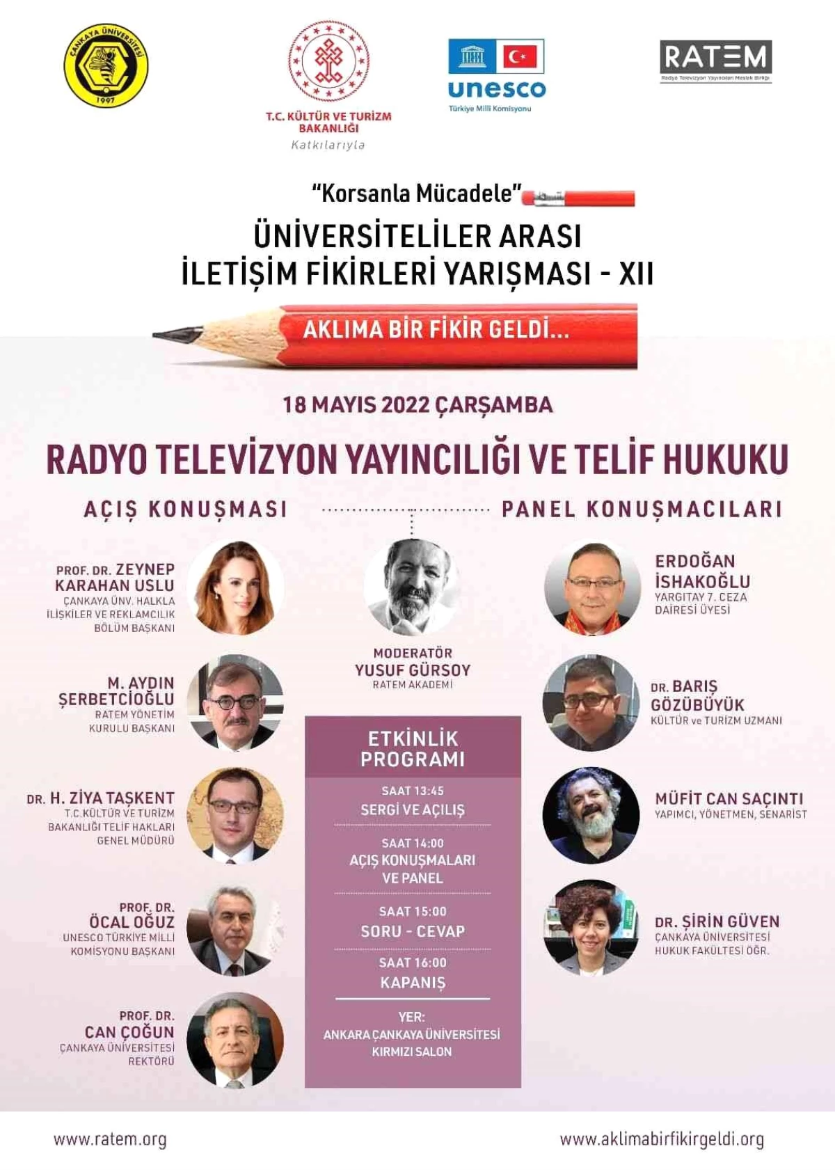 Çankaya Üniversitesi\'nde, Radyo Televizyon Yayıncılığı ve Telif Hukuku konuşulacak