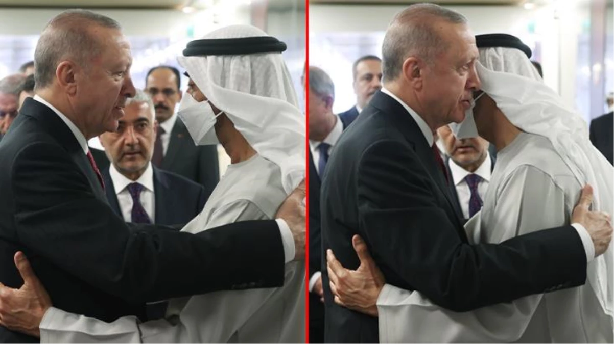 Erdoğan\'dan Abu Dabi\'ye taziye ziyareti! Yeni devlet başkanını sarılarak teselli etti