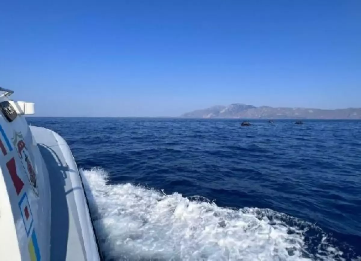 Datça açıklarında, 65 kaçak göçmen kurtarıldı