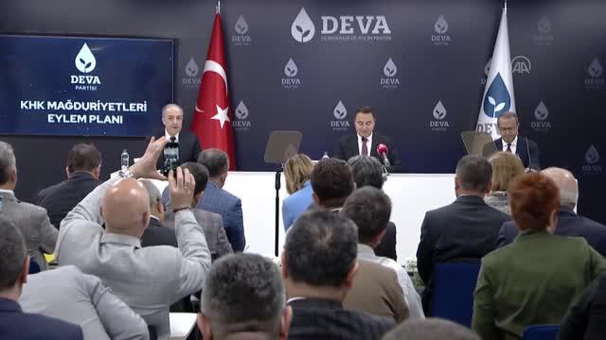 DEVA Partisi Genel Başkanı Babacan, "KHK Mağduriyetleri Eylem Planı"nı açıkladı