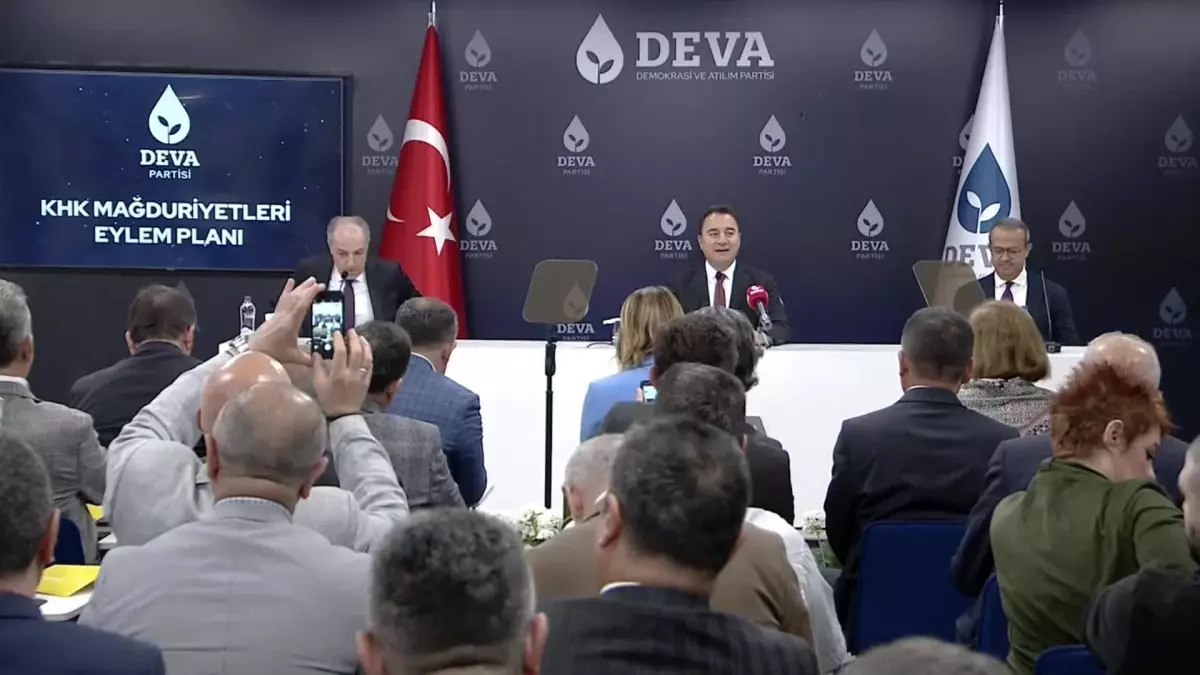 Deva Partisi'nden 'Khk Mağduriyetleri' Eylem Planı. Babacan: 'Haksız Yere Kamudan İhraç Edilenlere Hak ve İtibarları İade Edilecek'