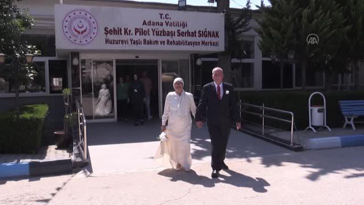 Huzurevinde tanışıp evlendiler