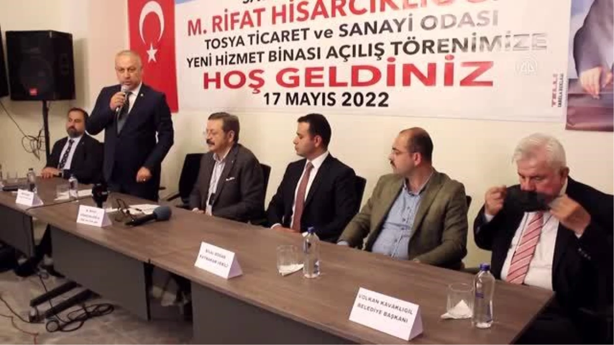 KASTAMONU - TOBB Başkanı Rifat Hisarcıklıoğlu Tosya TSO binasının açılışına katıldı