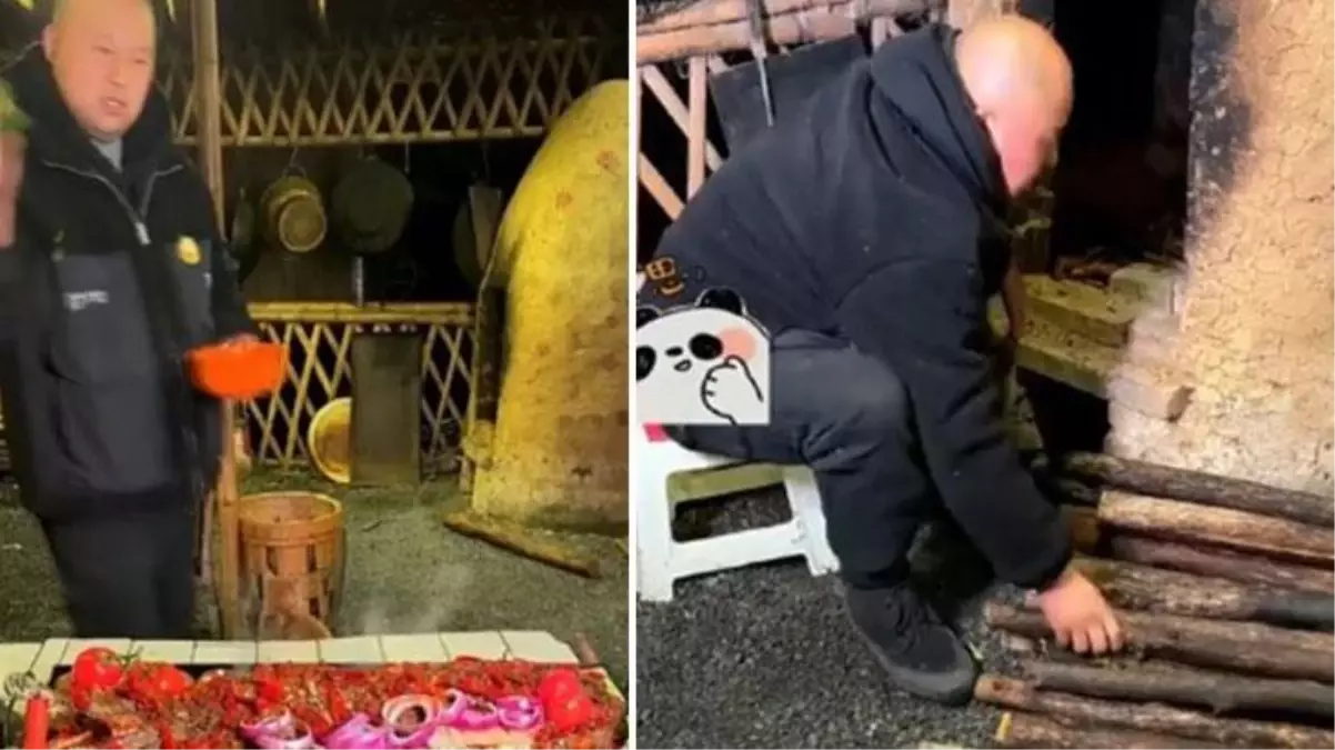 Milyonlarca insan izledi! Tepsiye dizdiği timsahı soslayıp fırına attı, sonra da afiyetle yedi