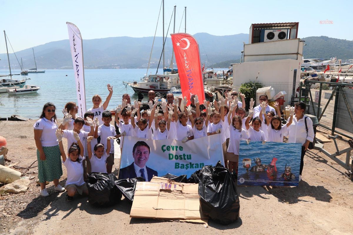Bodrum\'da deniz dibi temizliği etkinliği