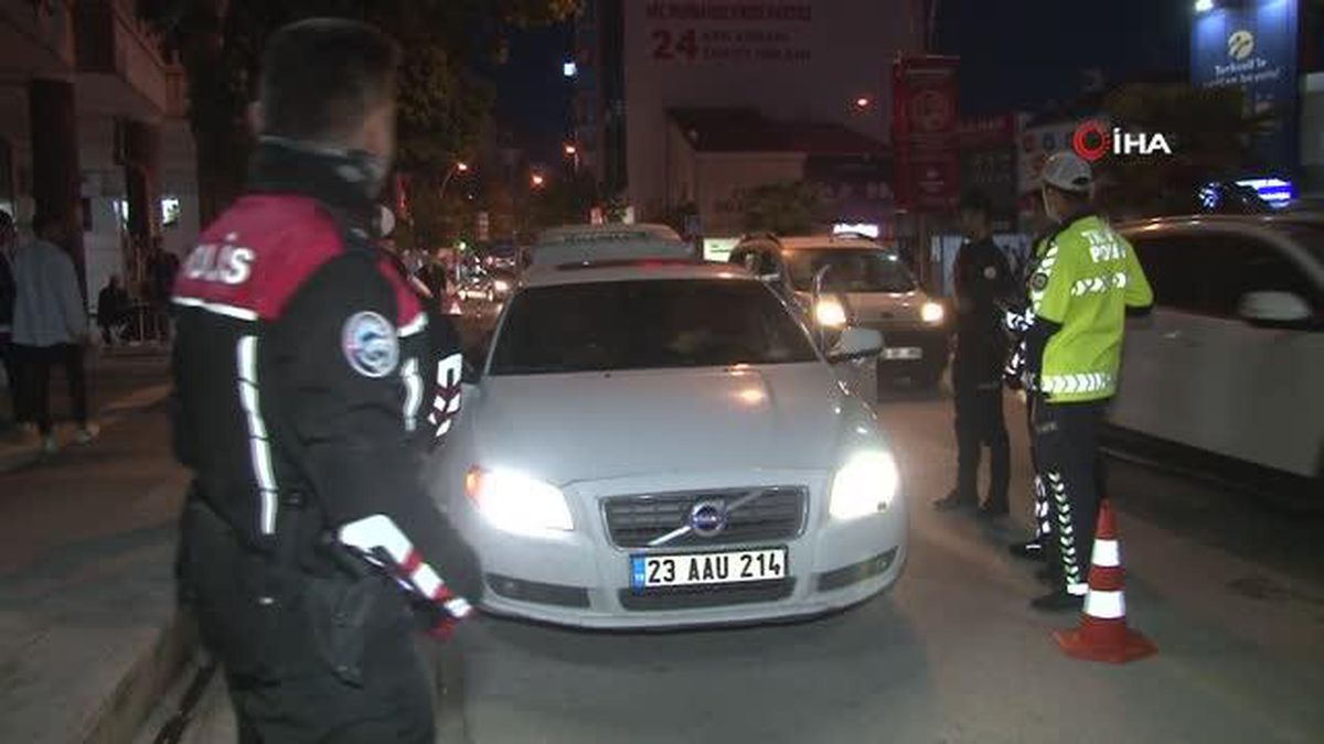 Elazığda denetimler sürüyor, polis göz açtırmıyor