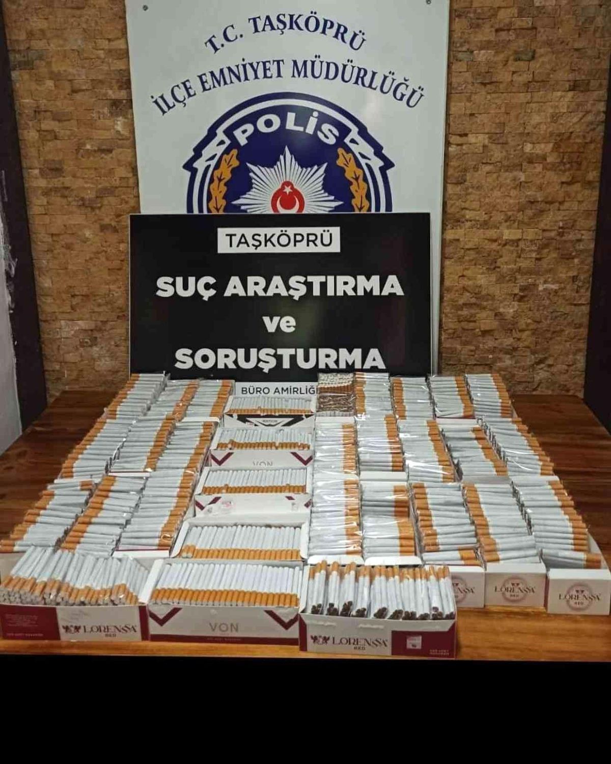 Kastamonu\'da 6 bin 160 adet dolu makaron yakalandı