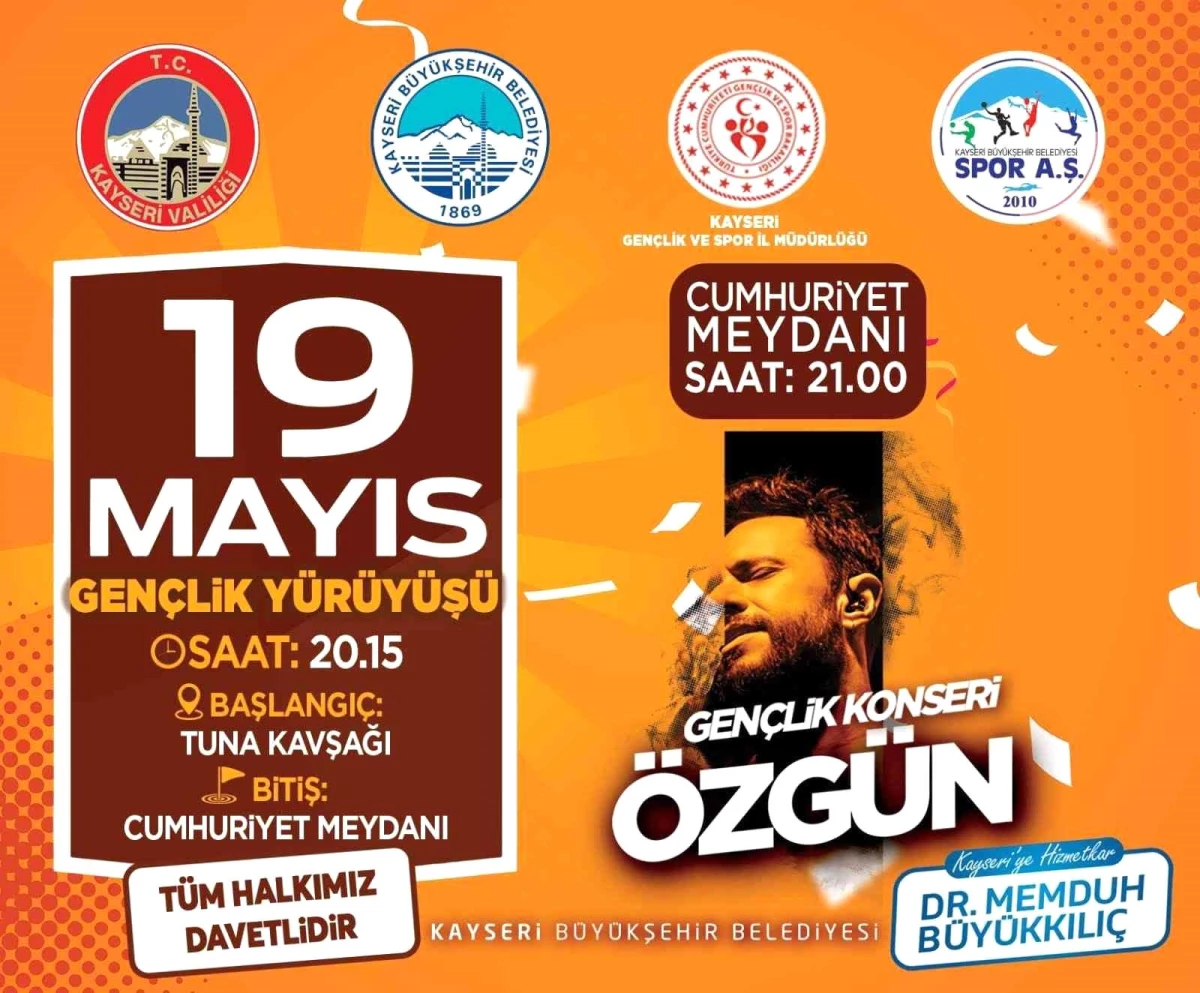 Kayseri Büyükşehir 19 Mayıs\'a coşkuyla kutlayacak