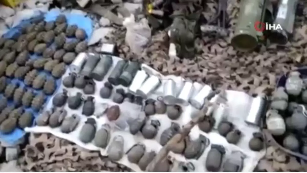 Pençe Kilit Operasyon bölgesinde 120 metre uzunluğunda mühimmat dolu mağara bulundu