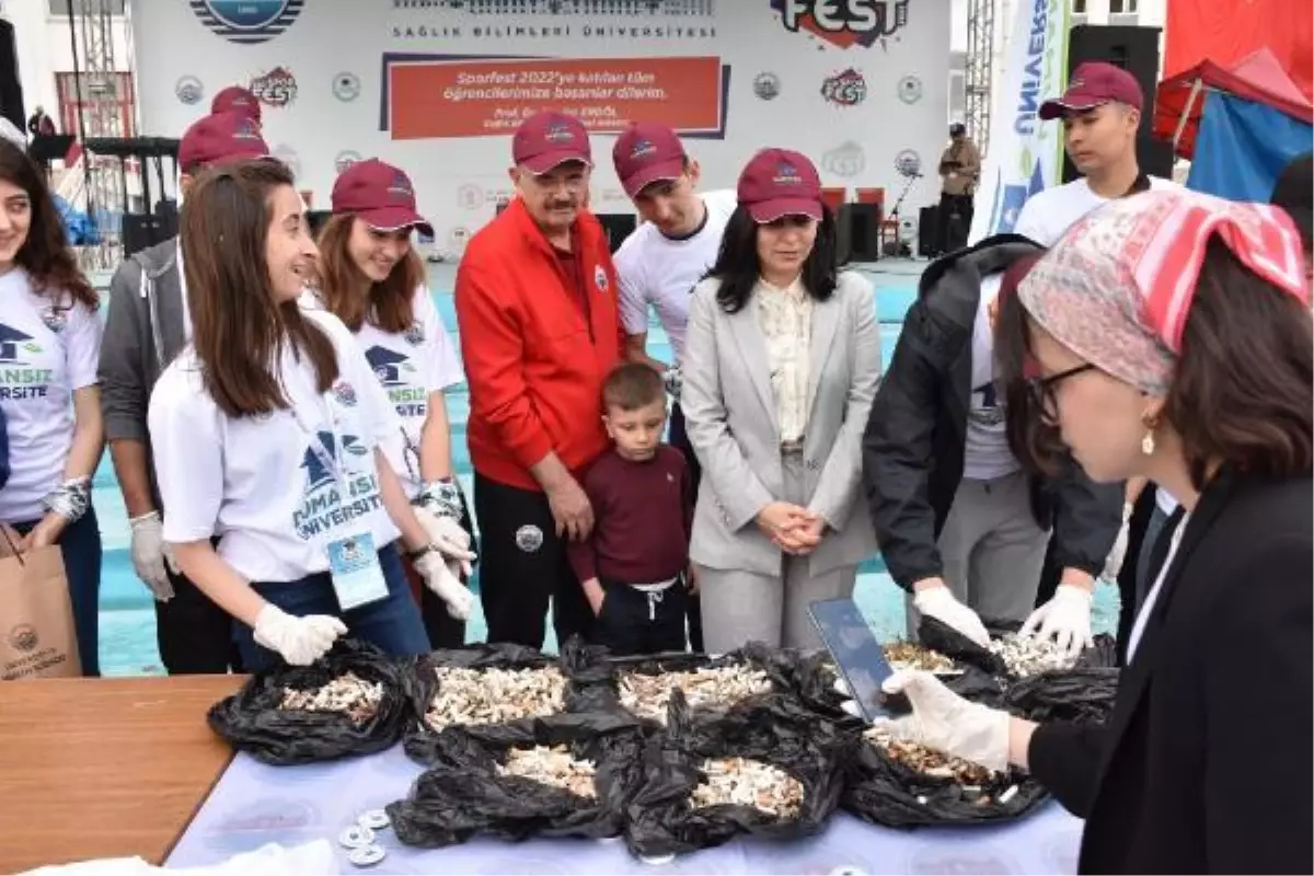 Rektör Prof. Dr. Erdöl ve milletvekili Durgut öğrencilerle izmarit topladı