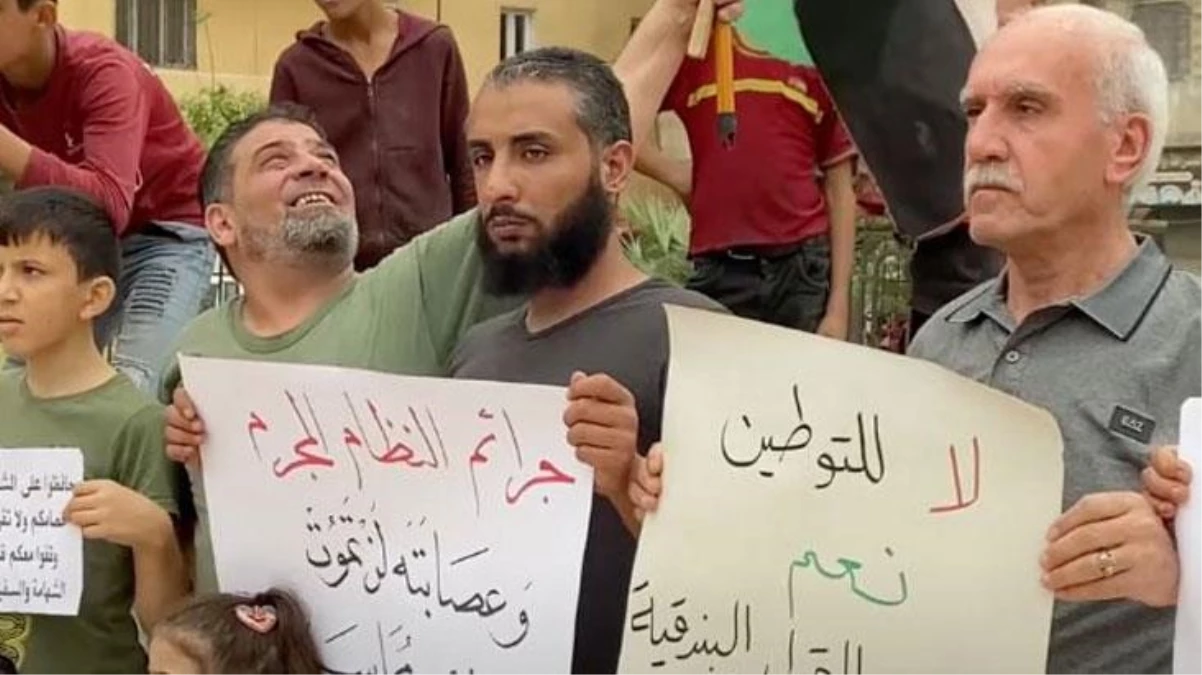 Suriye\'de yaşayanların ülkelerine dönen mültecileri protesto ettiği iddiası