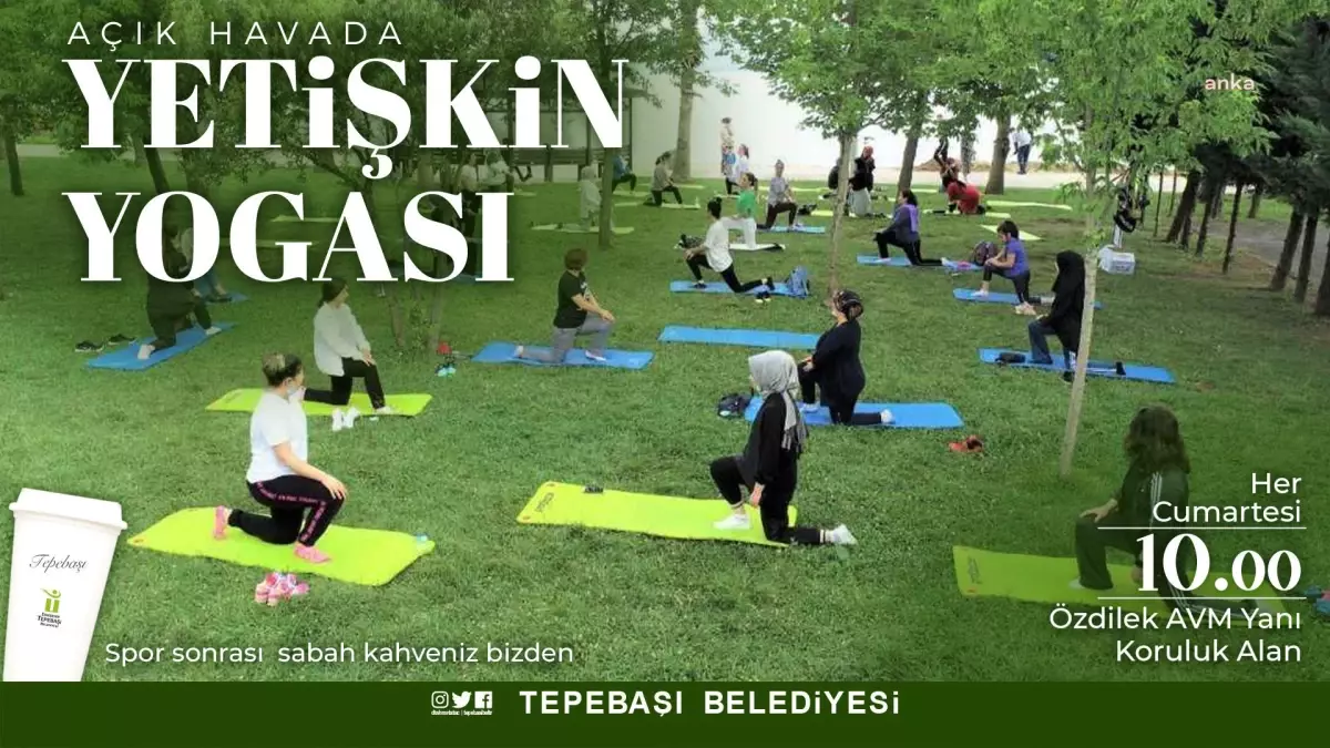 Tepebaşı Belediyesi\'nden Açık Havada Yetişkin Yogası