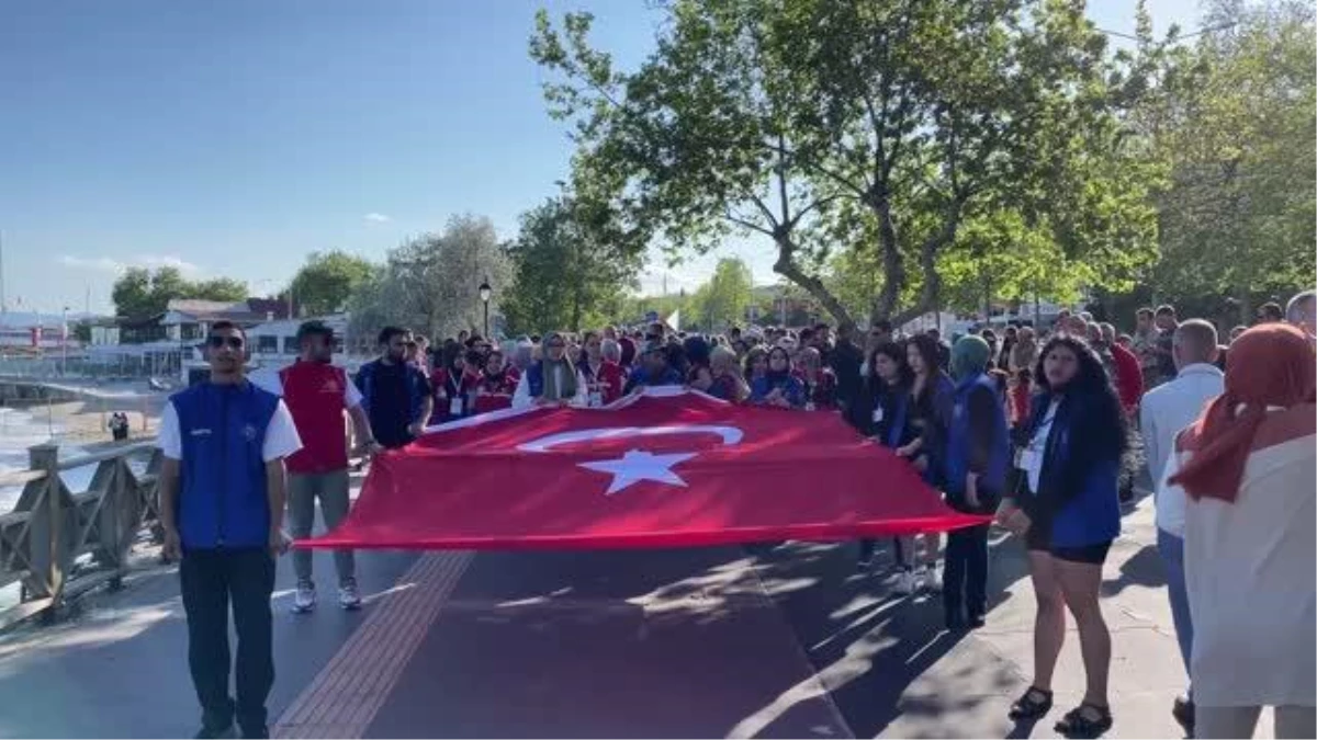 "19 Mayıs Gençlik Yürüyüşü" yapıldı