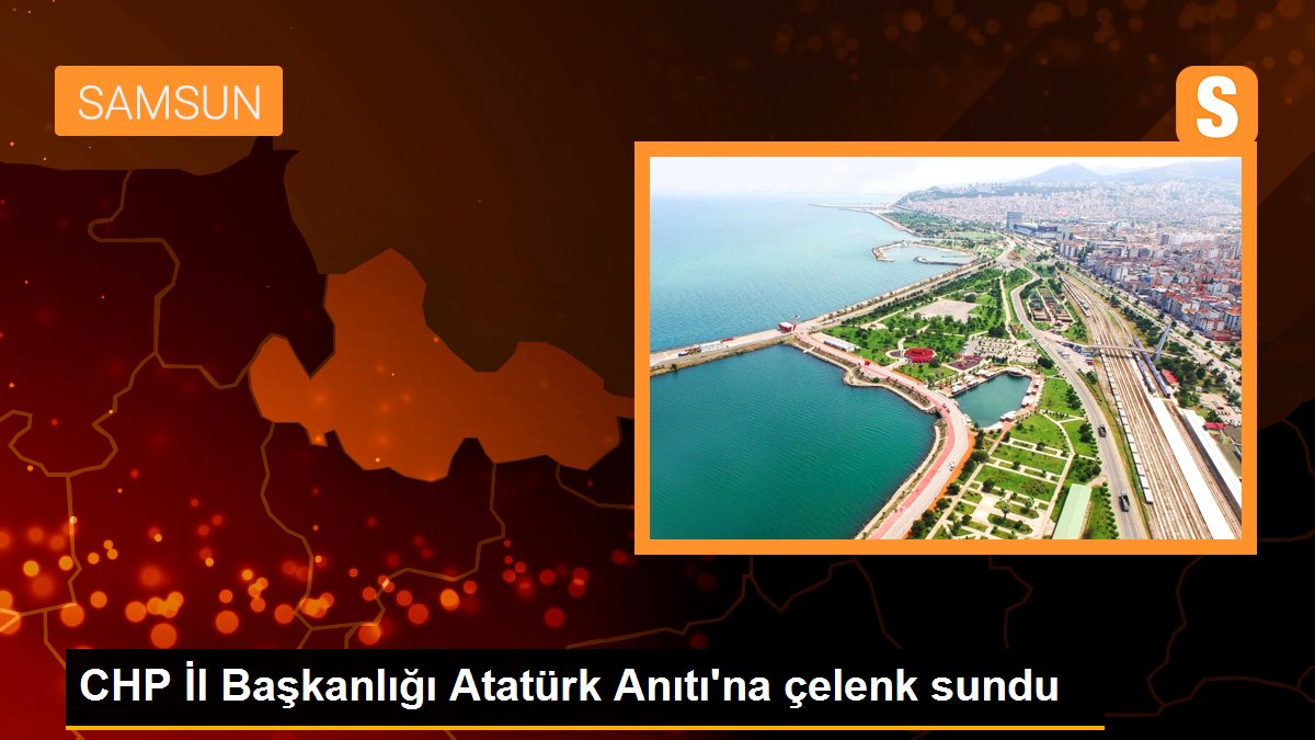 CHP İl Başkanlığı Atatürk Anıtı\'na çelenk sundu