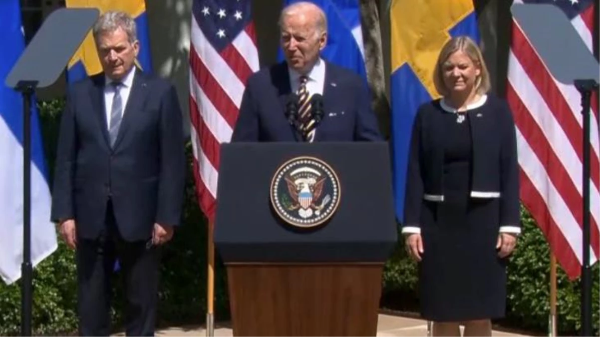 İsveç ve Finlandiya liderleri Beyaz Saray\'da! ABD Başkanı Biden: İki ülke de NATO\'nun tüm şartlarını karşılıyor, üyeliklerini destekliyoruz