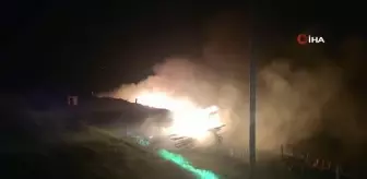 Yayla evi yangında kullanılmaz hale geldi