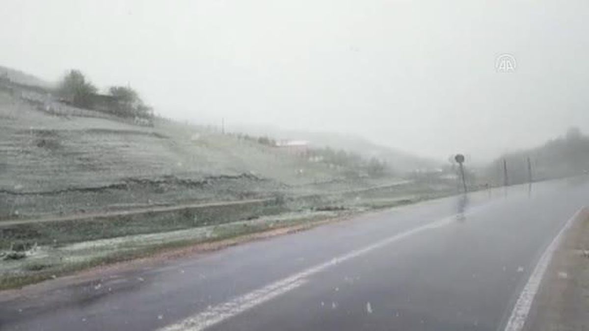 Yüksek kesimlere kar yağdı