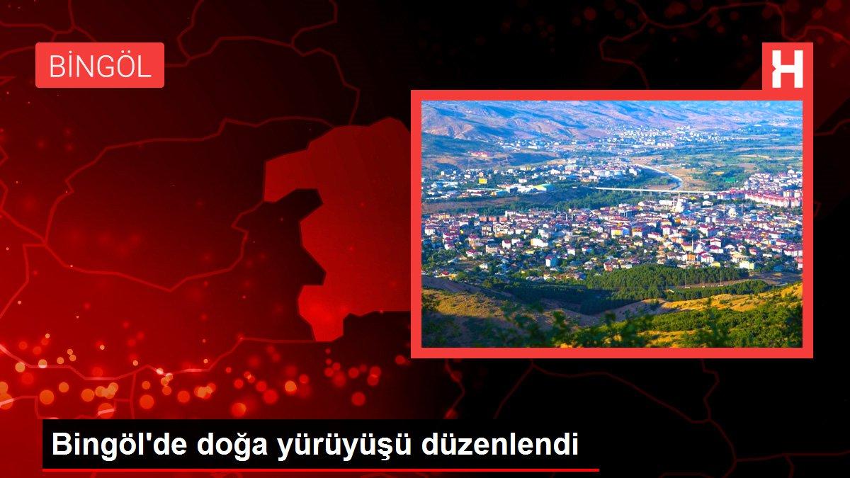 Bingöl'de doğa yürüyüşü düzenlendi