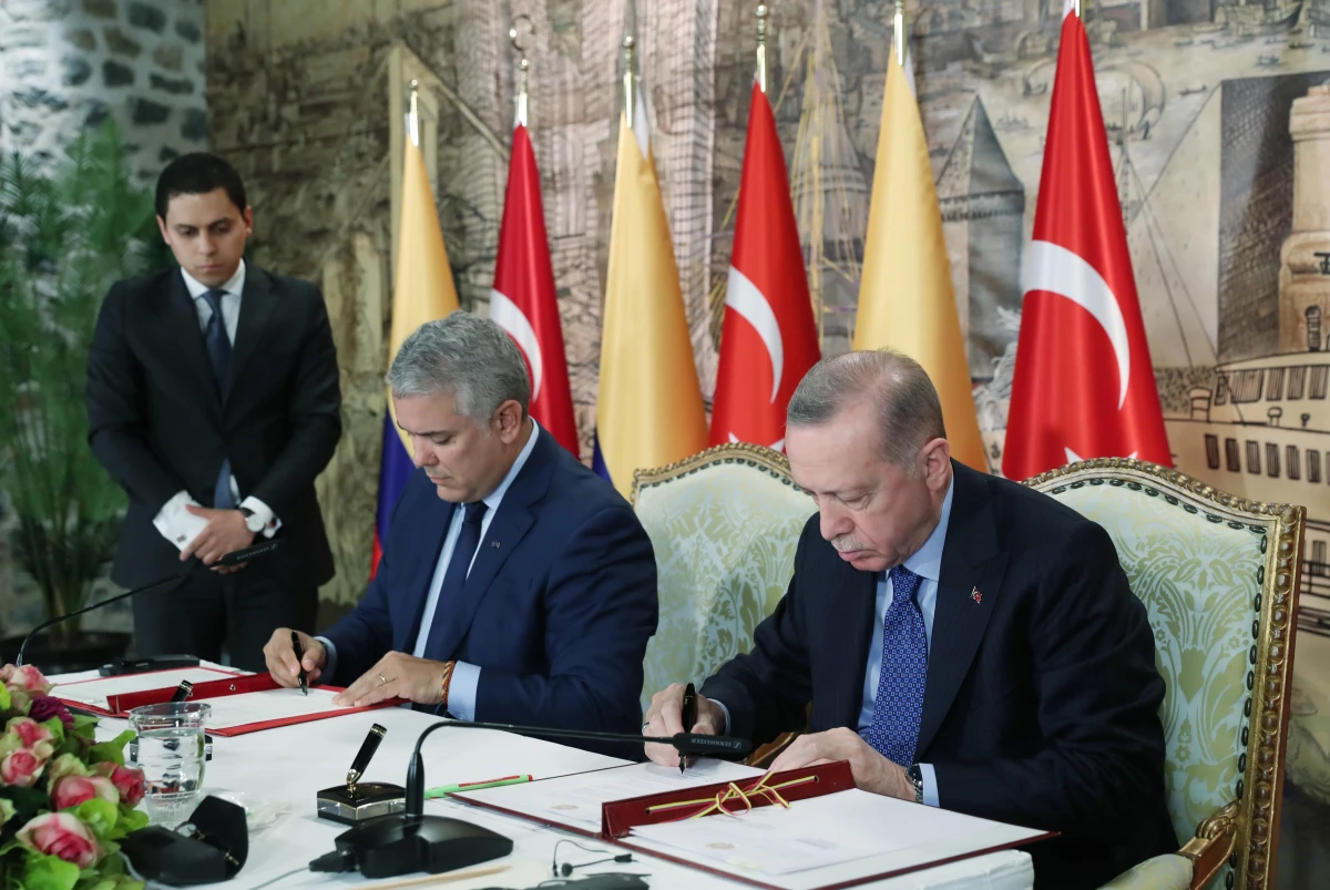Cumhurbaşkanı Erdoğan: "(Türkiye-Kolombiya ilişkileri) İmzaladığımız ortak bildiriyle ülkelerimiz arasındaki ilişkileri stratejik ortaklık seviyesine...