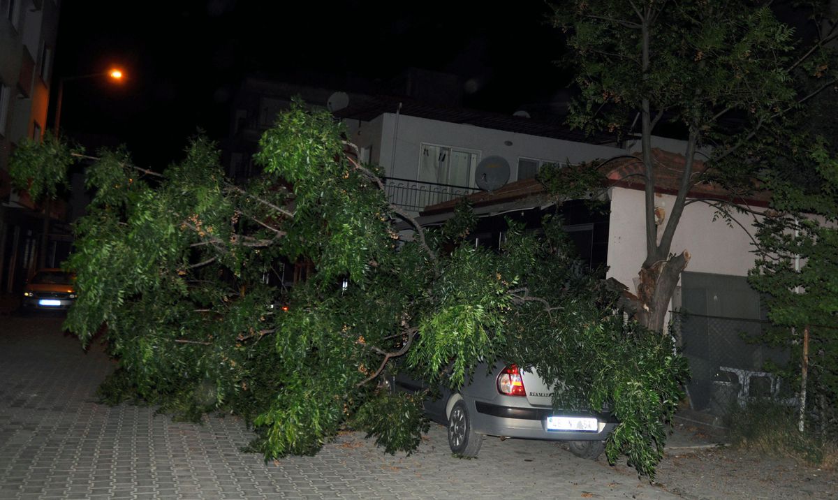 Ortaca'da fırtına etkili oldu