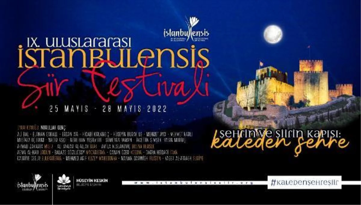 "9. Uluslararası İstanbulensis Şiir Festivali" 25 Mayıs\'ta başlayacak