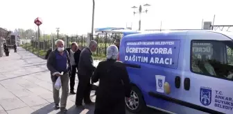 Ankara Büyükşehir'in Sıcak Çorba Dağıtımı Devam Ediyor