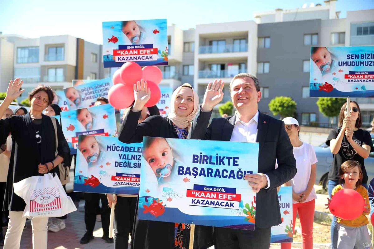 Başkan Koştu\'dan SMA hastası Kaan Efe\'ye sürpriz doğum günü