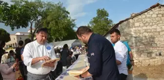 Didim Vegan Festivali'nde 50 metrelik dürüm hazırlandı