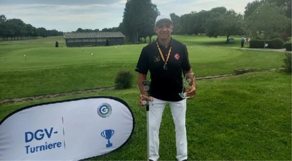 Engelliler Golf Milli Takımı sporcusu Mehmet Kazan, Almanya\'dan kupalarla döndü