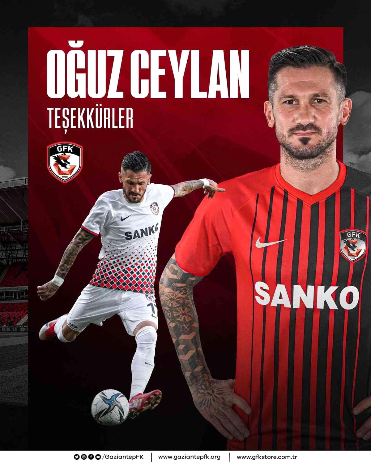 Gaziantep FK\'de Oğuz Ceylan ile yollar ayrıldı