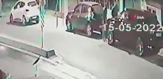 Lüks otomobillerin farlarını çalan hırsız önce kameraya ardından polise yakalandı