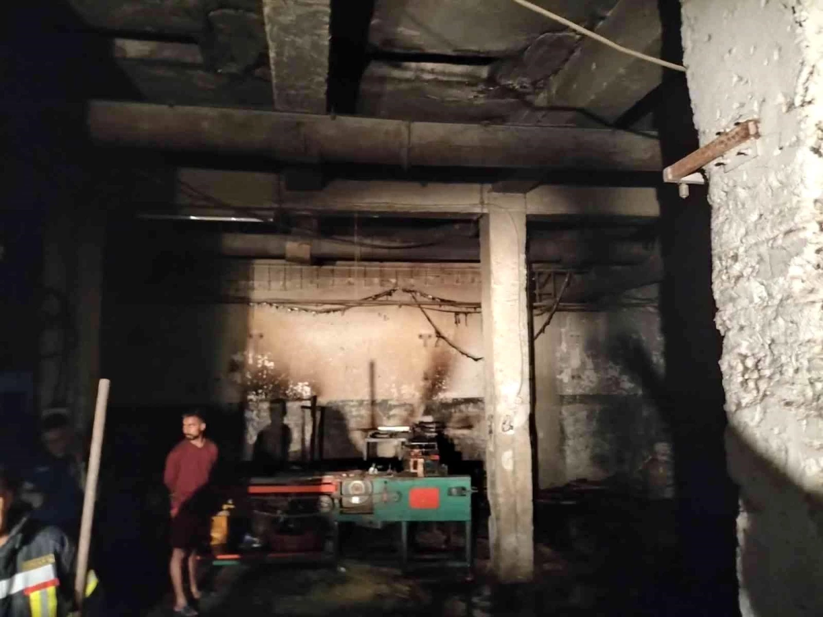 Sultanhisar'da iş yeri yangını