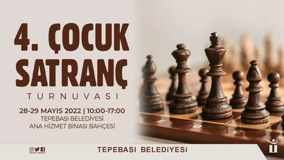 Tepebaşı\'nda 4. Çocuk Satranç Turnuvası Başlıyor