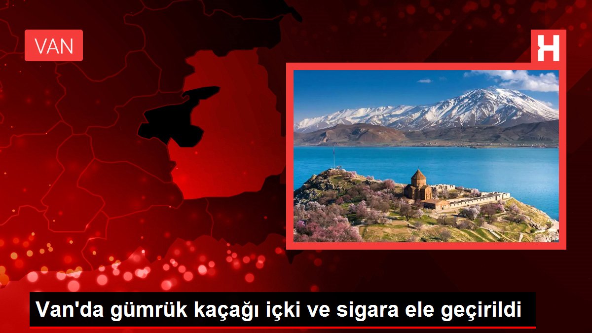 Van'da gümrük kaçağı içki ve sigara ele geçirildi