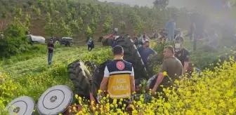 Bursa'da devrilen traktörün altında kalan kişi öldü