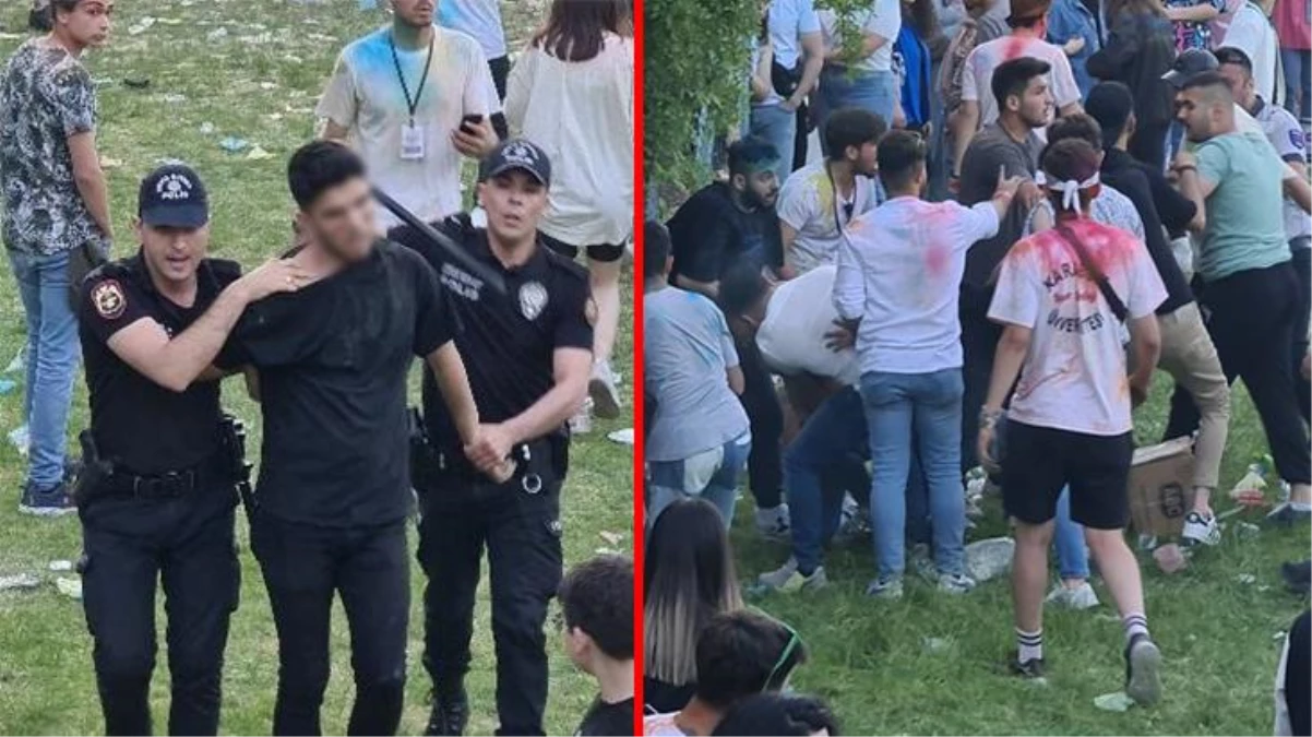 Gençlik festivaline taciz iddiası gölge düşürdü! Çıkan kavgayı polis güçlükle ayırdı