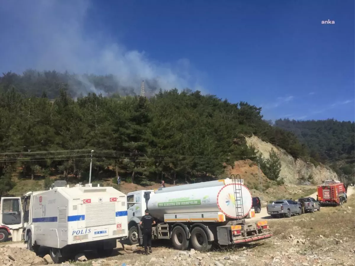 Orman Yangınlarına Hatay Büyükşehir'den Müdahale