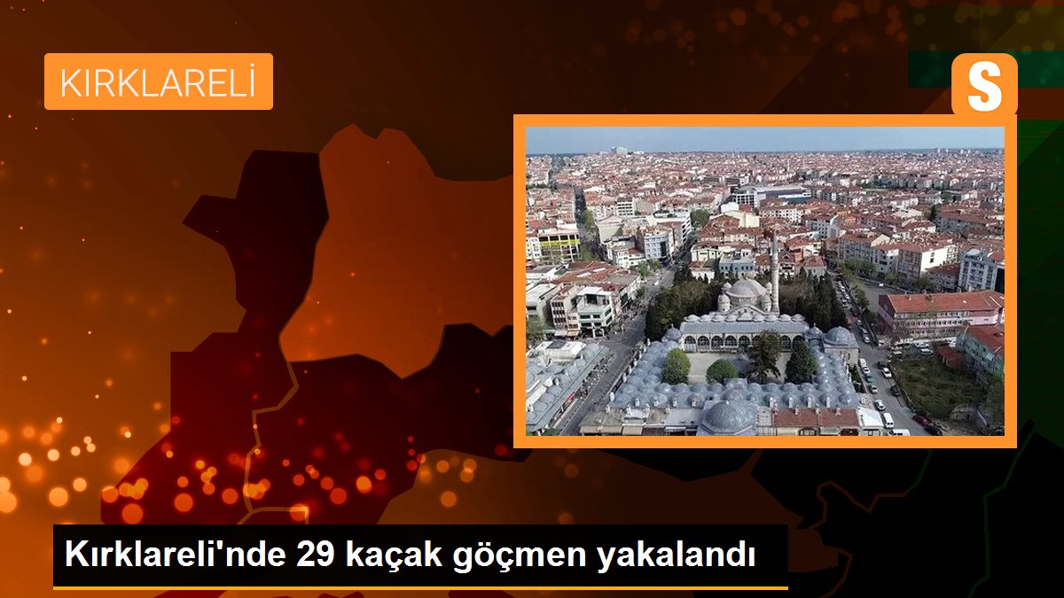 Kırklareli\'nde 29 kaçak göçmen yakalandı