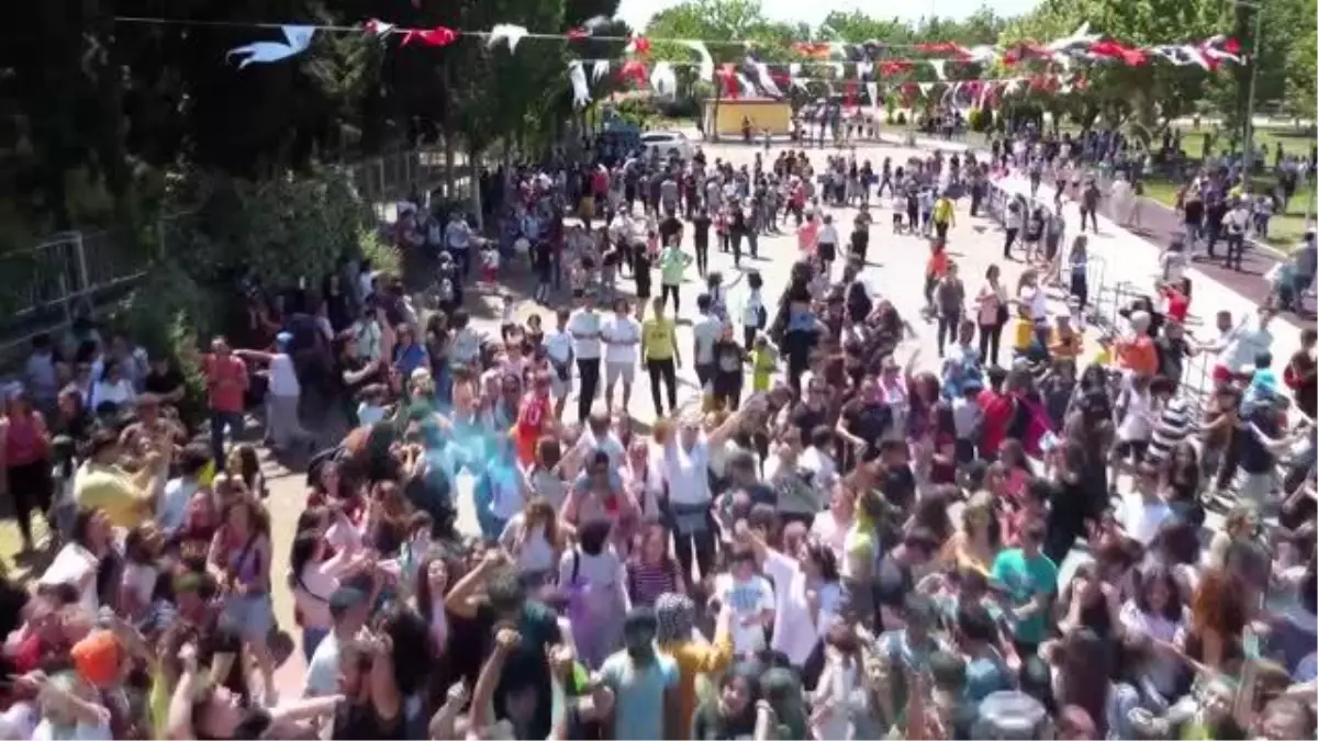 Ödemiş\'te boya festivali düzenlendi