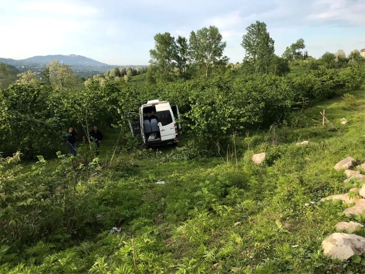 Ordu\'da minibüs fındık bahçesine uçtu: 11 yaralı