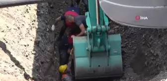 Osmaniye'de toprak kayması sonucu bir işçi göçük altında kaldı