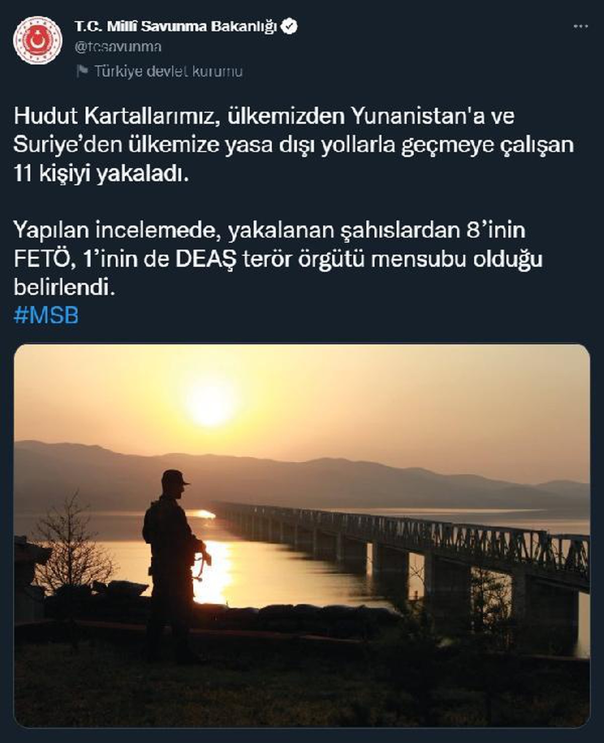 Sınırlarda 8\'i FETÖ, 1\'i DEAŞ mensubu 11 kişi yakalandı