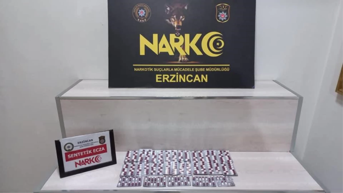 Erzincan\'da uyuşturucu nitelikli hap sattığı iddia edilen şüpheli tutuklandı