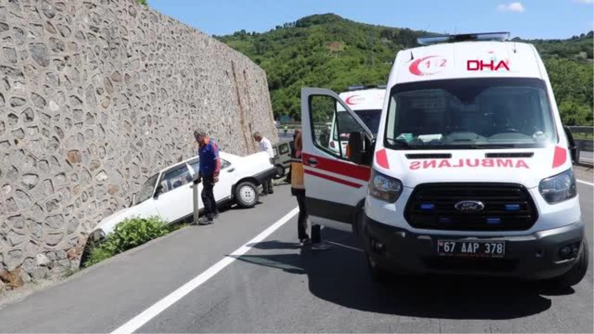 Yola dökülen mazot kazaya neden oldu: 1 yaralı