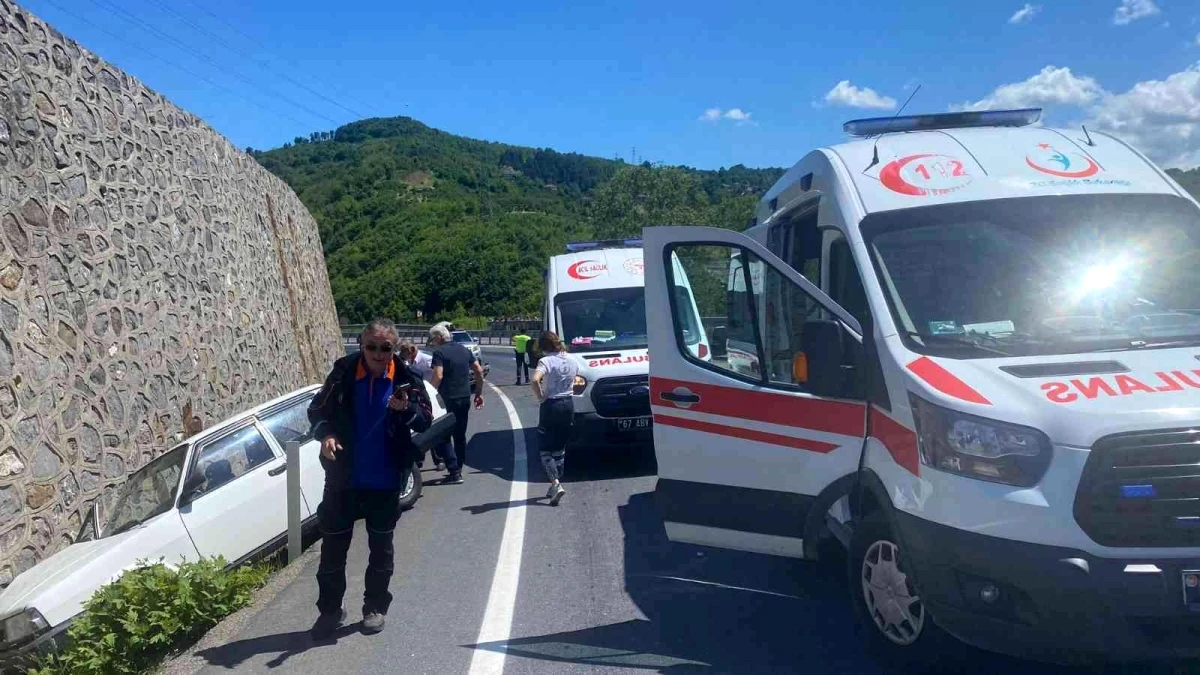 Yola dökülen mazot kazayı beraberinde getirdi: 1 yaralı