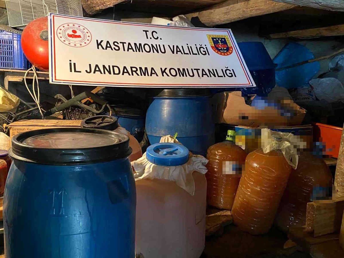 Kastamonu\'da kaçak içki operasyonu: 1 gözaltı