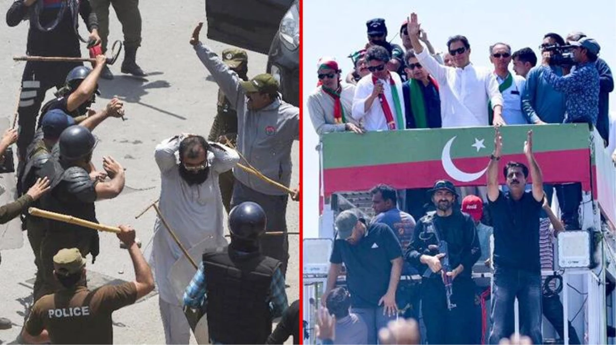Eski Başbakan Khan\'ın protestro çağrısı sonrası Pakistan\'da polisten halka sert müdahale: Onlarca kişi gözaltına alındı