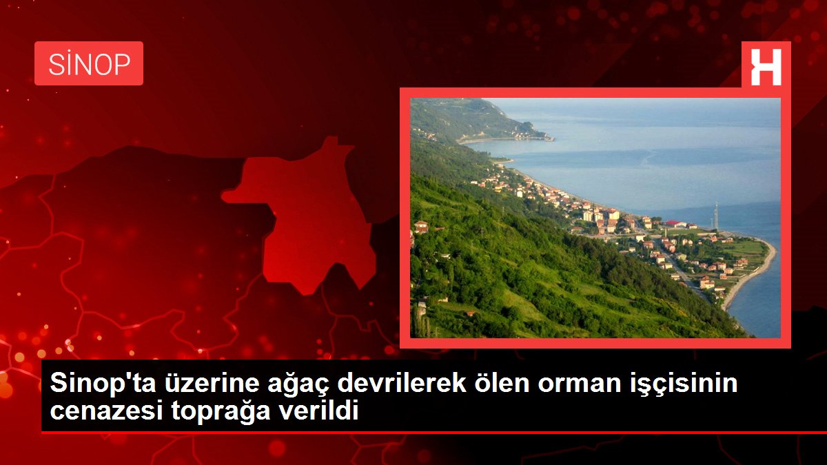 Sinop'ta üzerine ağaç devrilerek ölen orman işçisinin cenazesi toprağa verildi