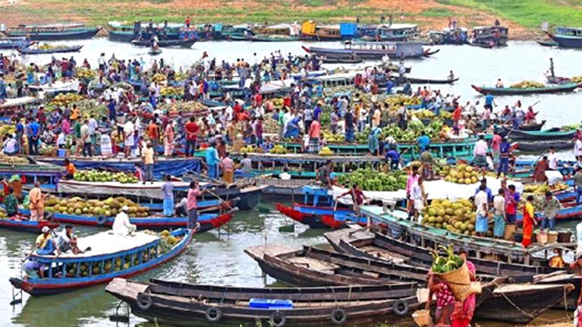 Bangladeş\'in Yüzen Pazarına Hoş Geldiniz