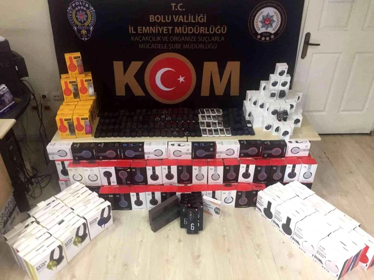 Bolu\'da 135 bin liralık kaçak elektronik eşya ele geçirildi